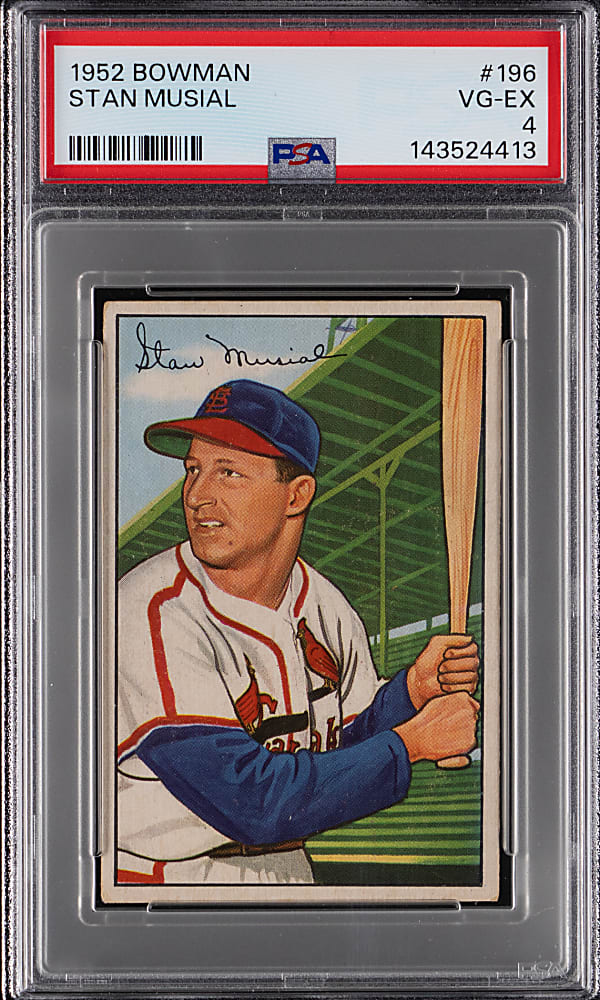 1952 Bowman #196 Stan Musial PSA VG-EX 4
