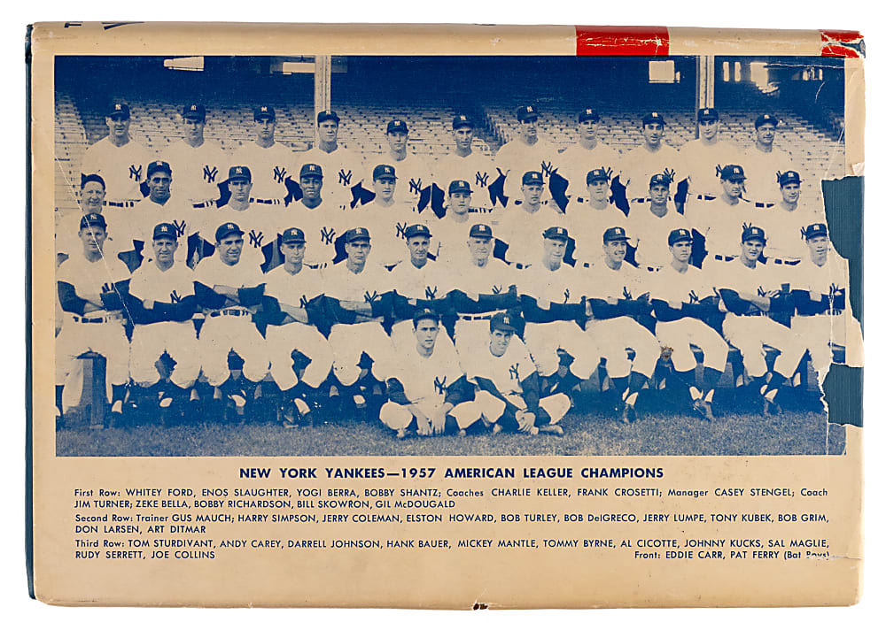 1958 World Champion New York Yankees Team-Signed Book with (34) Signatures Including Mantle, Maas, Stengel & Howard - JSA LOA