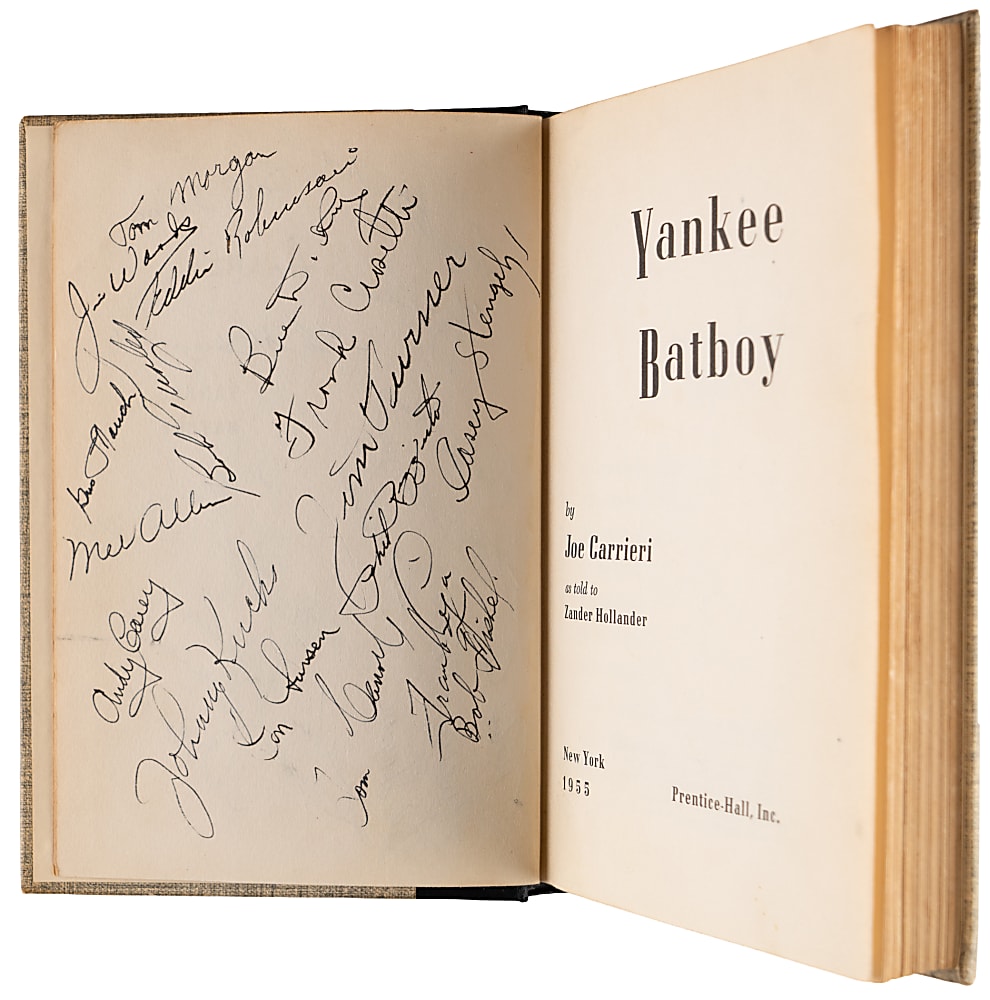1955 American League Champion New York Yankees Team-Signed Book with (44) Signatures Including Mantle, Stengel & Dickey - JSA LOA