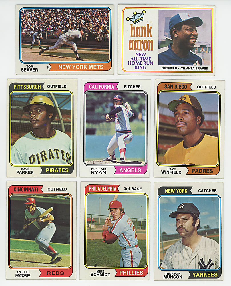 1974 Topps Complete Set (660) Plus Traded Set (44) & Washington Variations