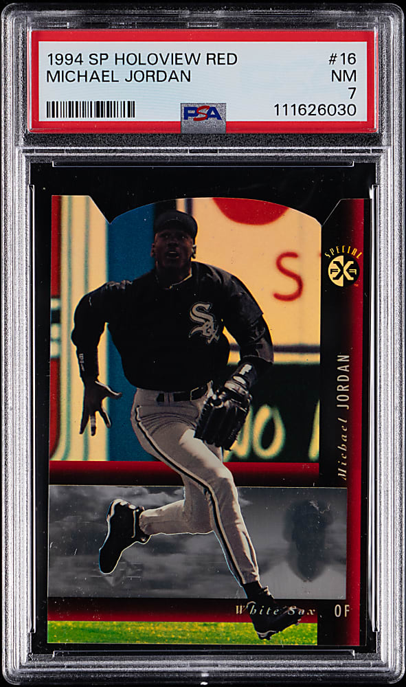 1994 Upper Deck SP Holoview #16 Michael Jordan Red Die-Cut PSA NM 7