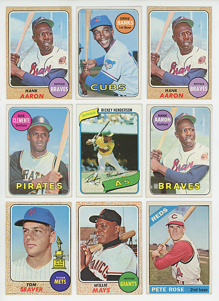 1958-1982 Shoebox Collection (420) with (120+) Hall of Famers Including Aaron, Clemente & Mays