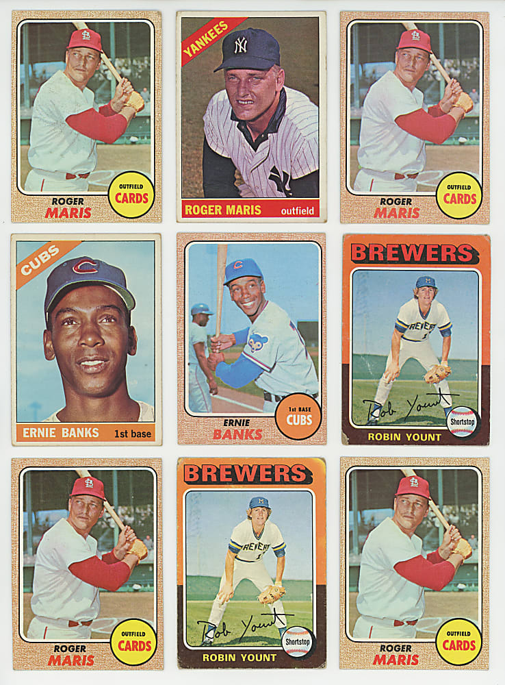 1958-1982 Shoebox Collection (420) with (120+) Hall of Famers Including Aaron, Clemente & Mays