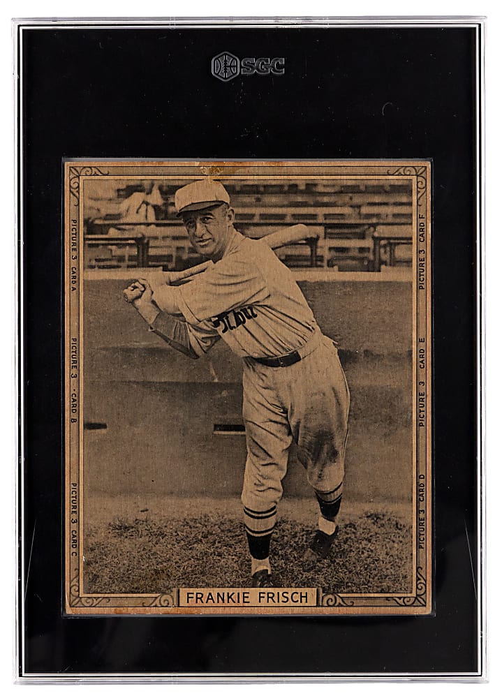 1935 Goudey 4-In-1 Uncut 6-Card Panel with 11 Hall of Famers Including Babe Ruth SGC Authentic