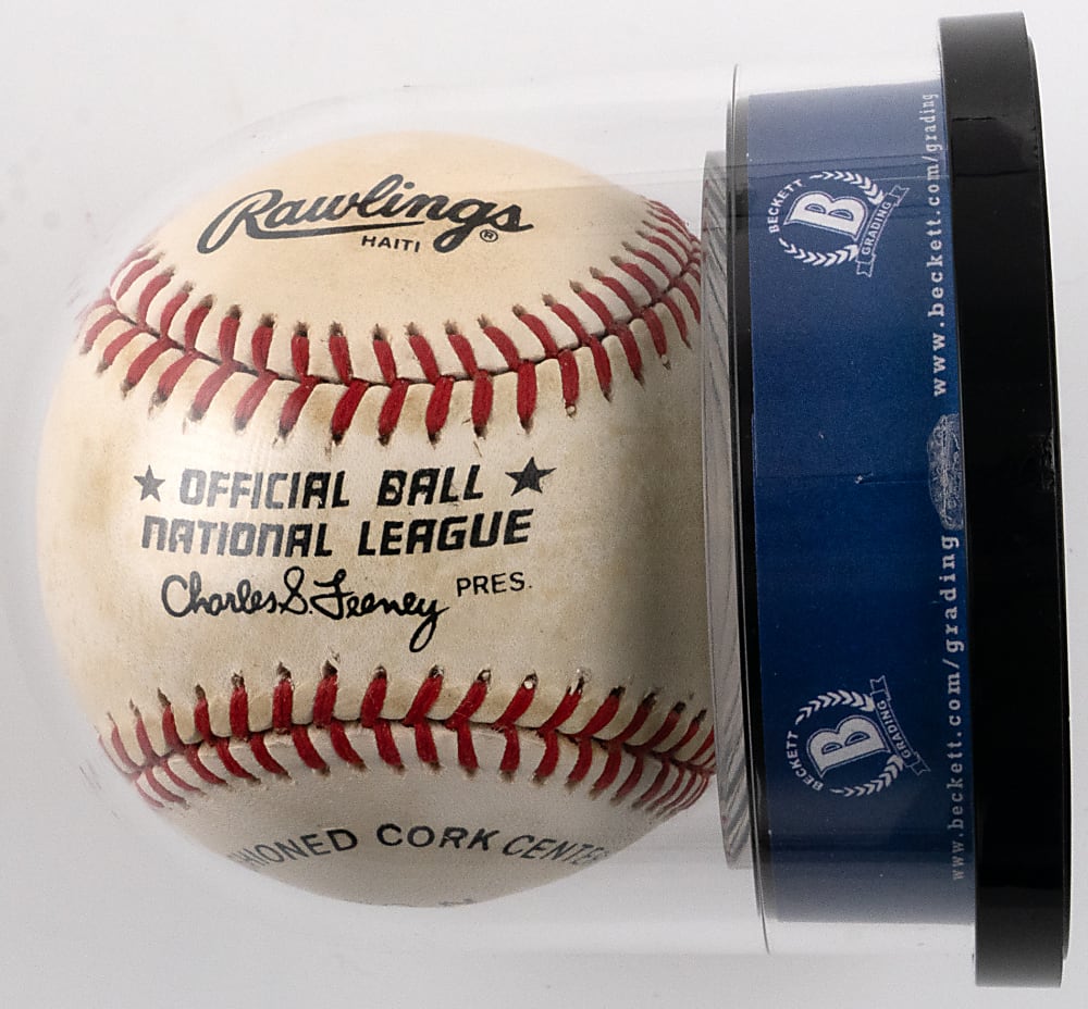 Mickey Mantle Single-Signed ONL/Feeney Baseball from Bill "Moose" Skowron Collection - Beckett Authentic/Skowron LOA