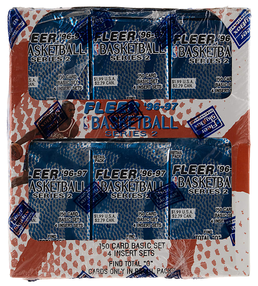 1996-1997 Fleer Basketball Series 2 Factory Sealed Retail Box (18 Packs)