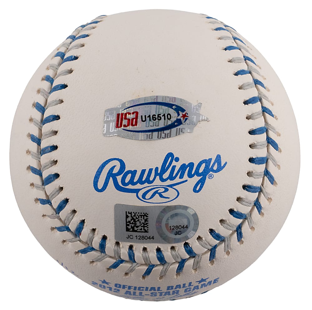 Mike Trout Signed 2012 All-Star Baseball Numbered "1/12" with Multiple Inscriptions - MLB Hologram Sticker
