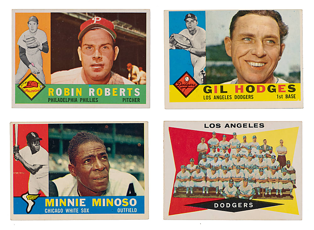 1960 Topps Partial Set (295/572) with Several Hall of Famers Including #148 Carl Yastrzemski Rookie