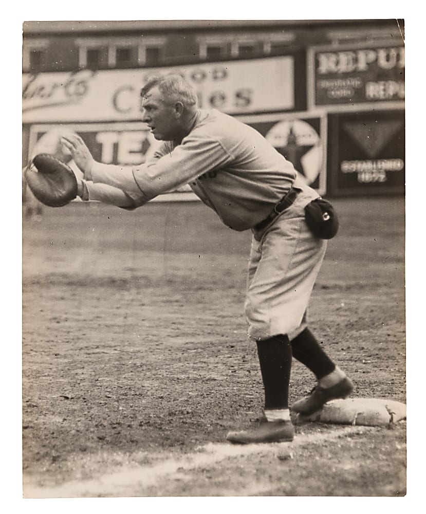 1921 Tris Speaker Type I Original News Service Photo - PSA
