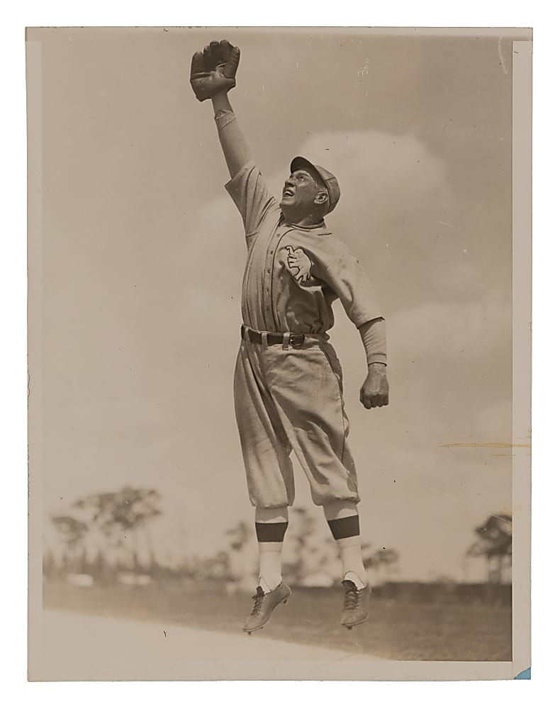 1928 Tris Speaker Type I Original News Service Photo - PSA