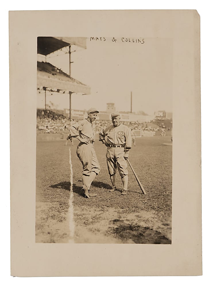 1920 Eddie Collins and Kid Gleason Type I Bain News Service Original Photo - PSA