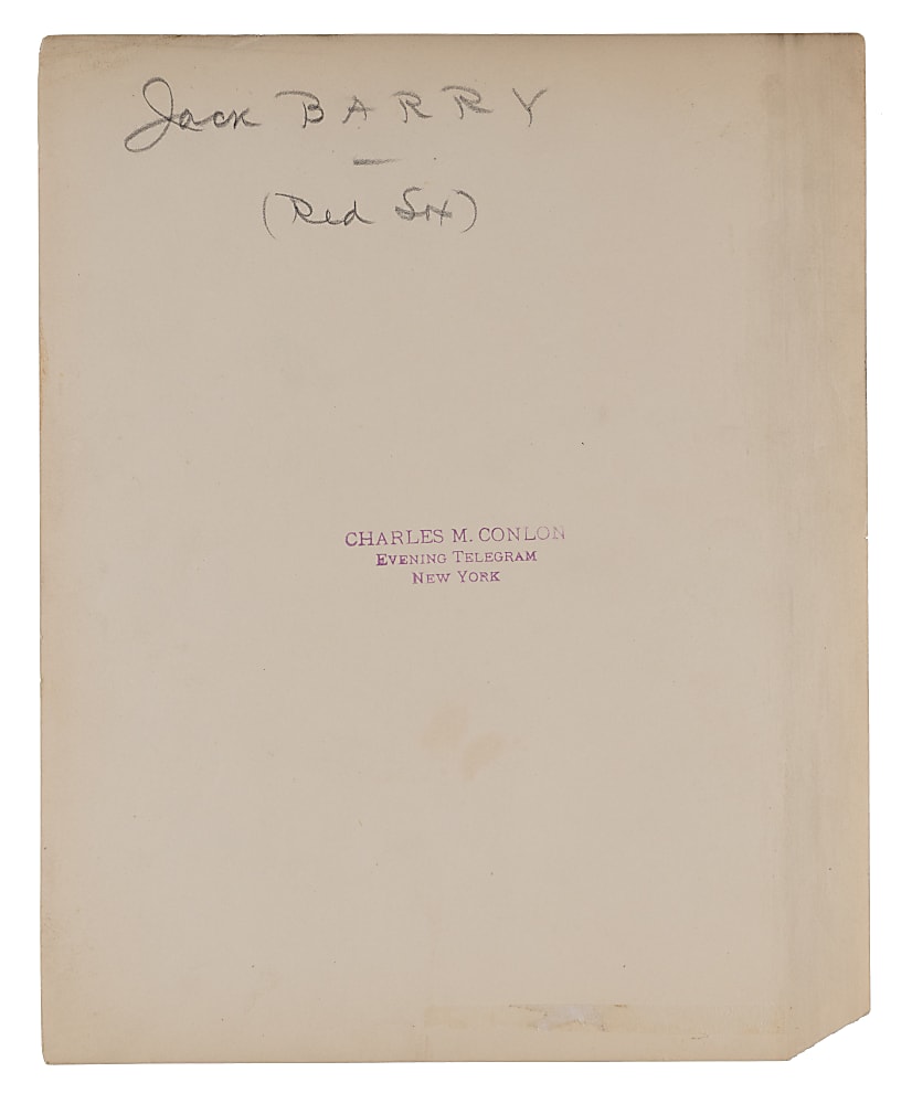 Circa 1915-1919 Jack Barry Type I Charles Conlan Photo - PSA