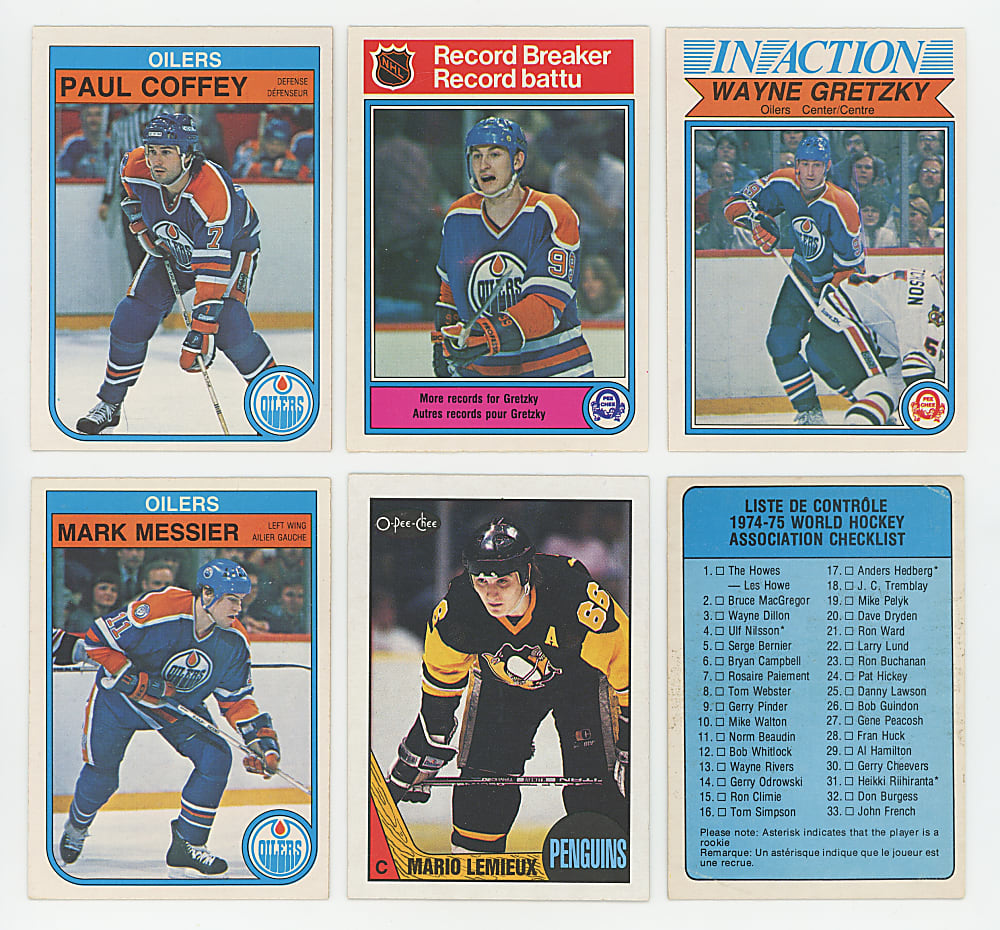 1974-1975 to 1987-1988 O-Pee-Chee Hockey Complete Sets (4)