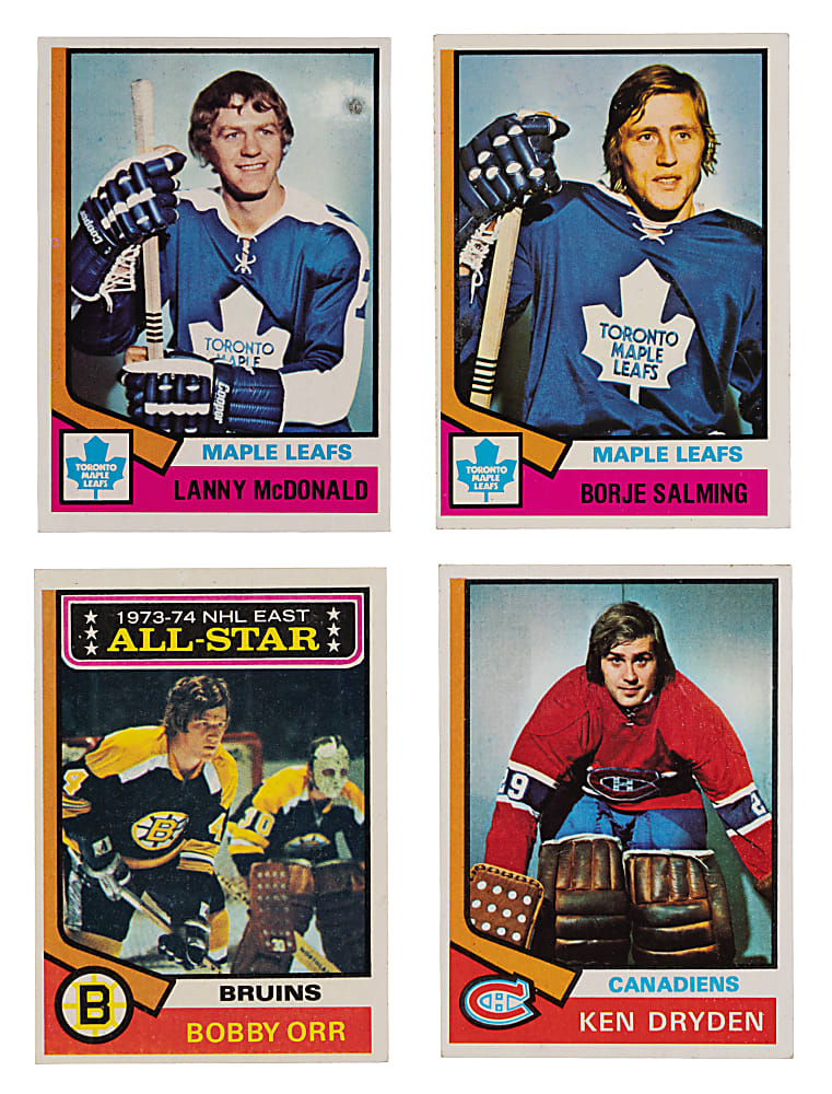 1975-1976 to 1977-1978 Topps Hockey Complete Sets (4)