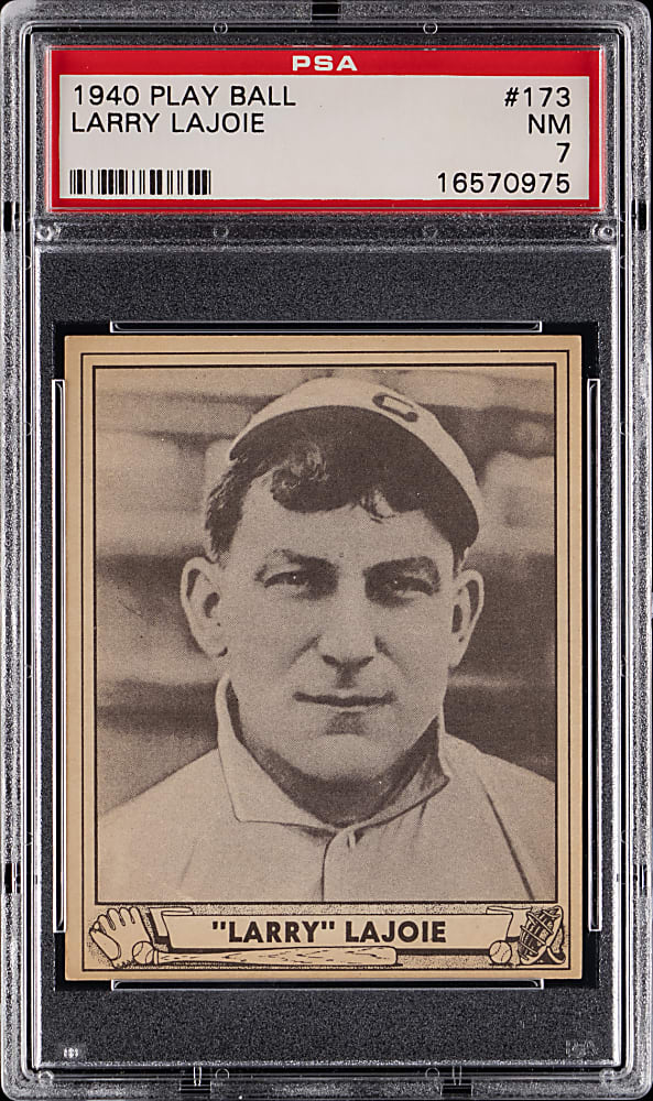 1940 Play Ball #173 Nap "Larry" Lajoie PSA NM 7