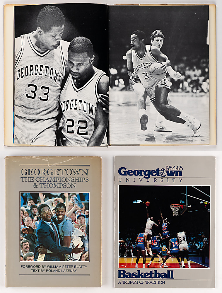 1962-1990 John Thompson/Georgetown Hoyas Multi-Signed Trio