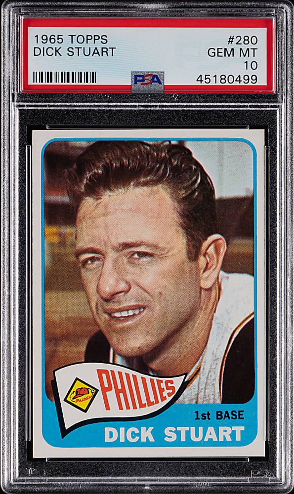 1965 Topps #280 Dick Stuart PSA GEM MINT 10 - Population 1