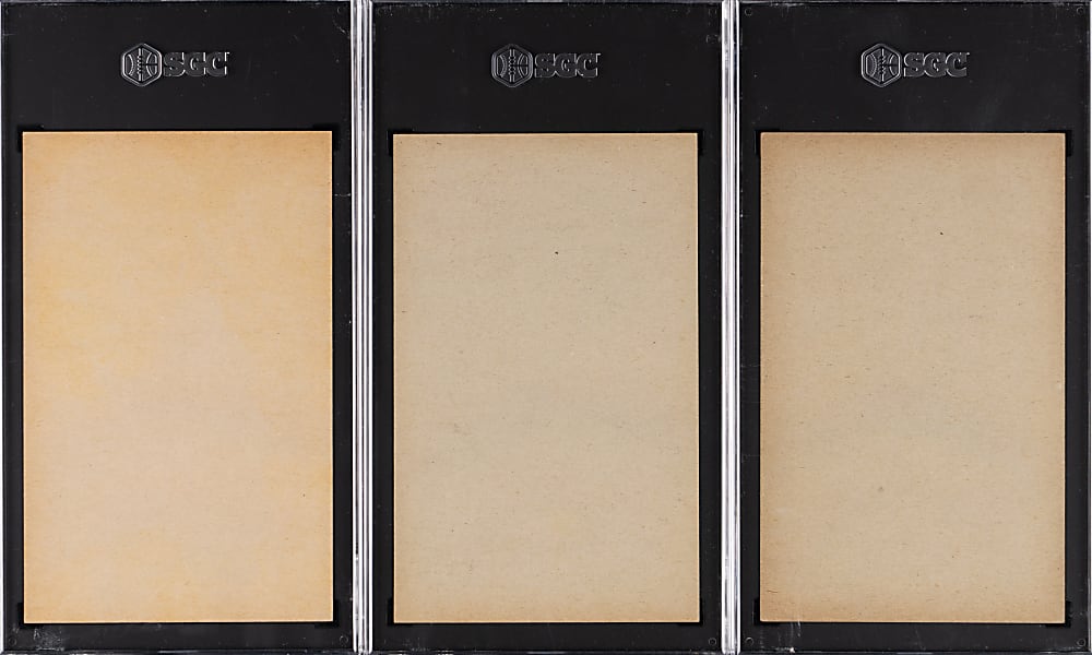 1947-1966 Boxing Exhibits Sugar Ray Robinson SGC Graded Trio