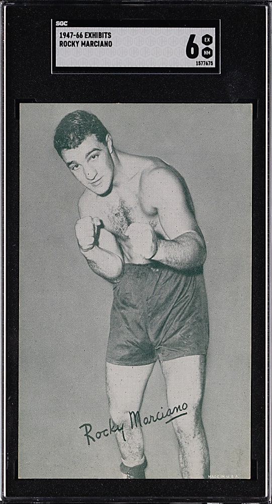 1947-1966 Boxing Exhibits Rocky Marciano SGC EX/NM 6