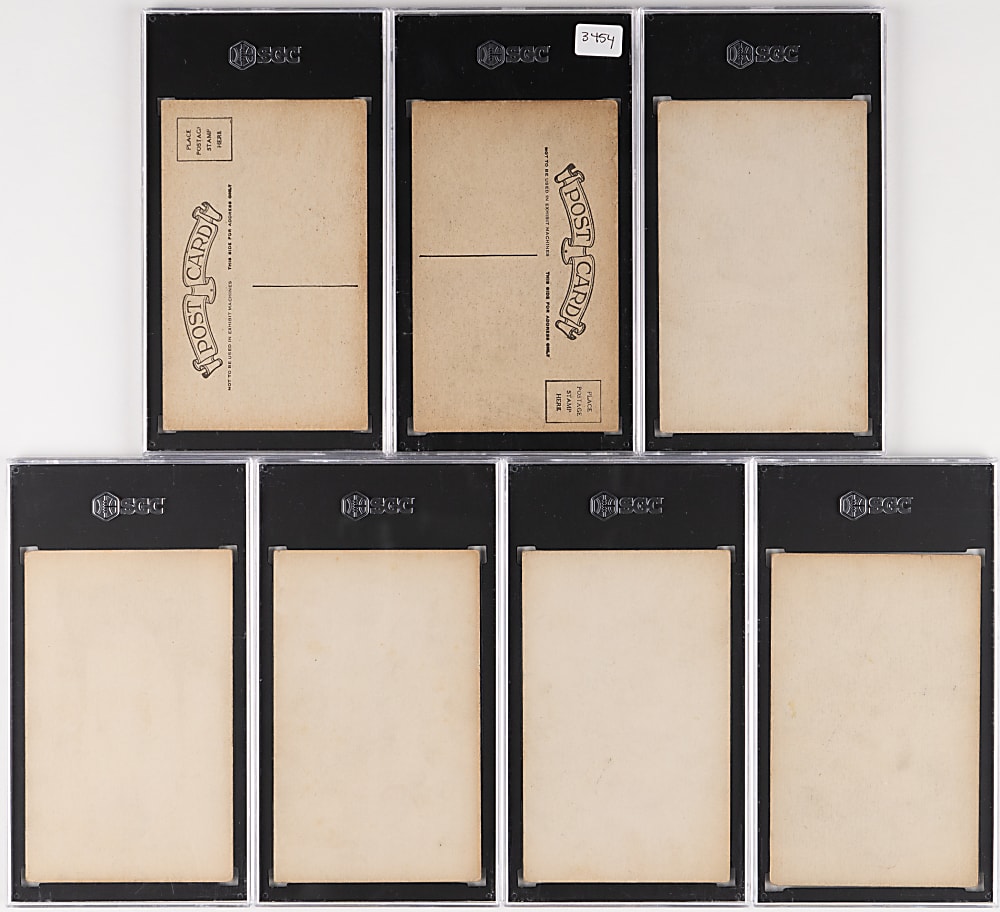 1926-1929 Exhibits New York Giants SGC Graded Collection (7) with Freddie Lindstrom & Edd Roush