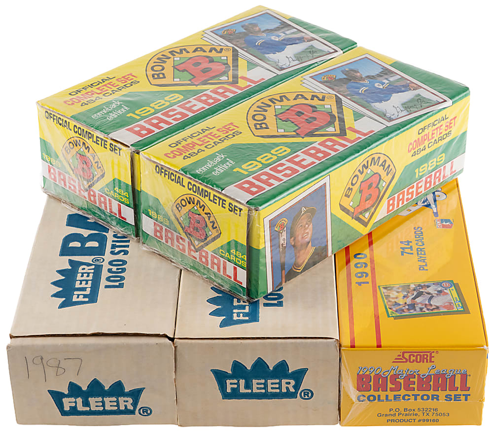 1982-1991 Baseball Factory Set Collection (28) with (2) 1989 Upper Deck & 1984 Donruss