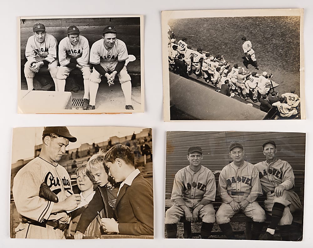 1930s Type I Hall of Famer Photos (16) with Collins, Maranville, Goslin and Dean