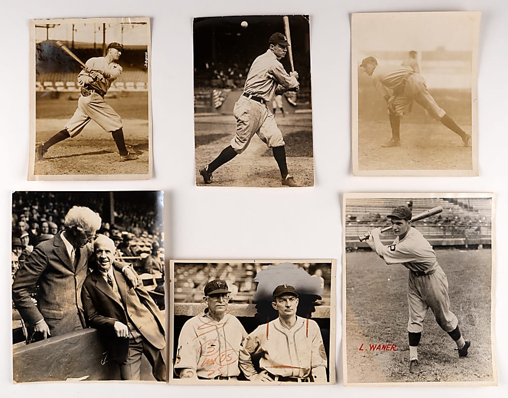 1900s-1920s Type I Photos (6) with Gleason, Landis and Rixey