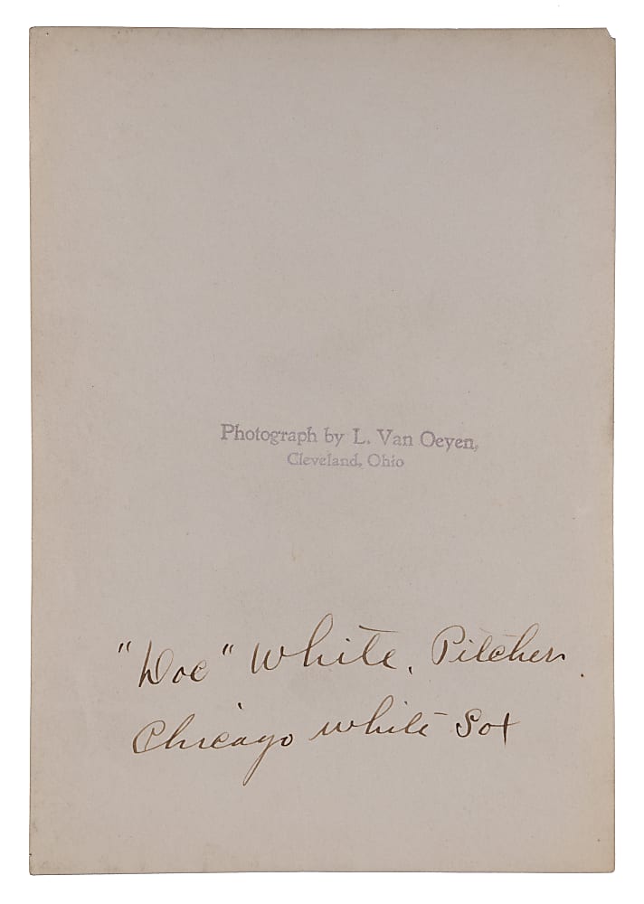 G.H. "Doc" White 1900s-1910s L. Van Oeyen Type I Photo