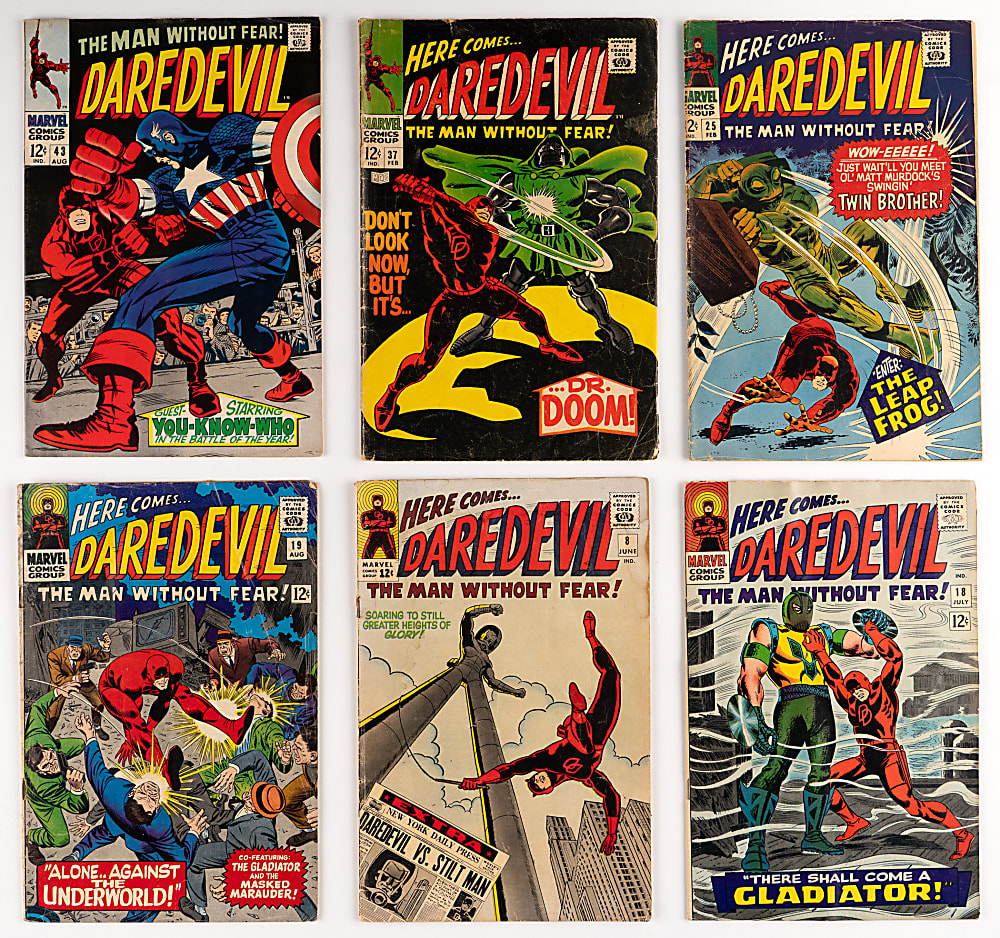 1960s-2020s Marvel Daredevil Comic Book Massive Collection (750+) with First Series Near-Complete Run (336/380)