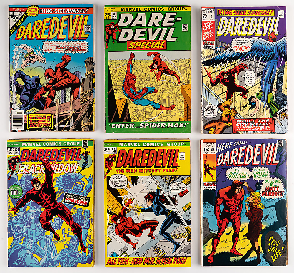1960s-2020s Marvel Daredevil Comic Book Massive Collection (750+) with First Series Near-Complete Run (336/380)