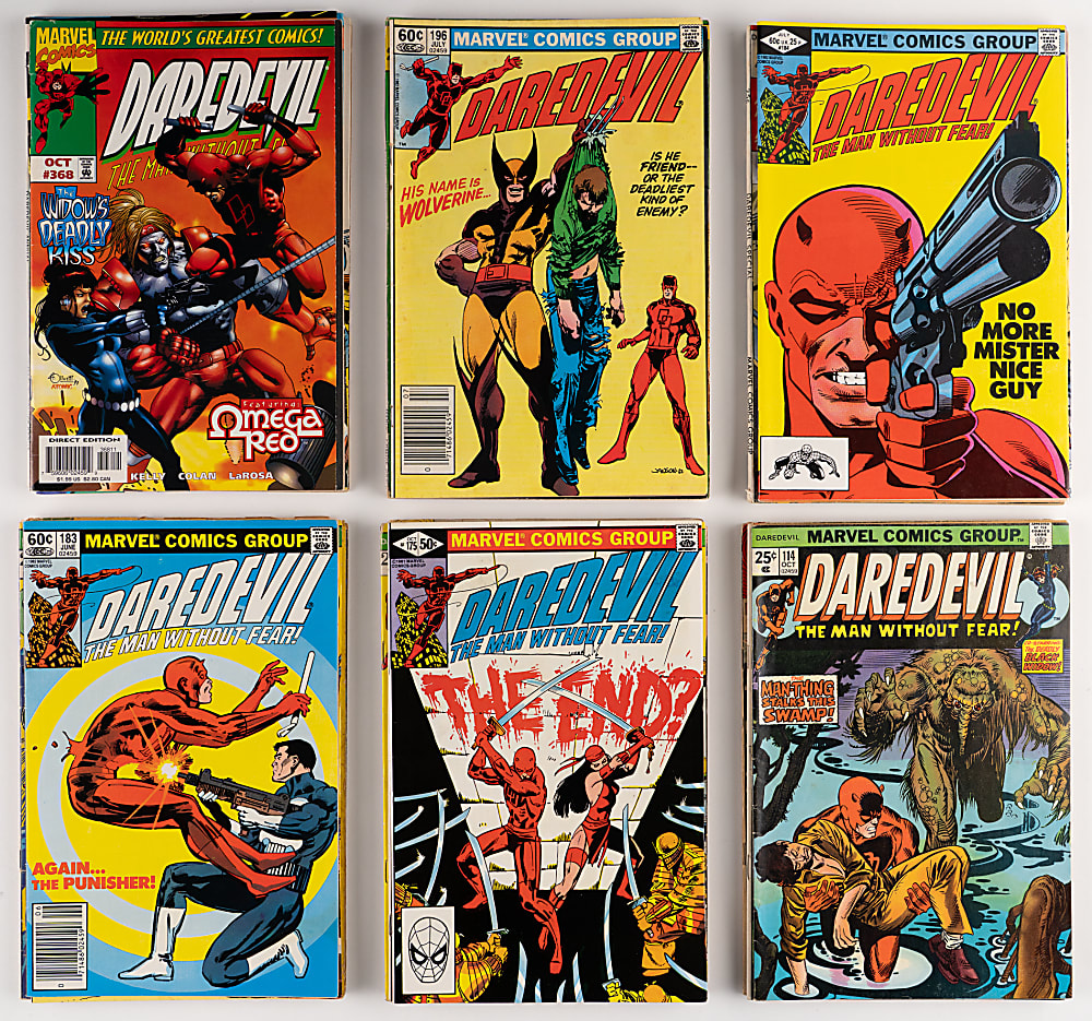 1960s-2020s Marvel Daredevil Comic Book Massive Collection (750+) with First Series Near-Complete Run (336/380)