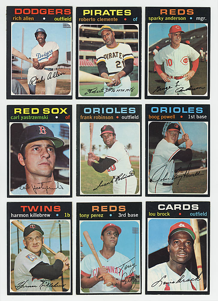 1971 Topps Near Complete Set (750/752) - Clean!