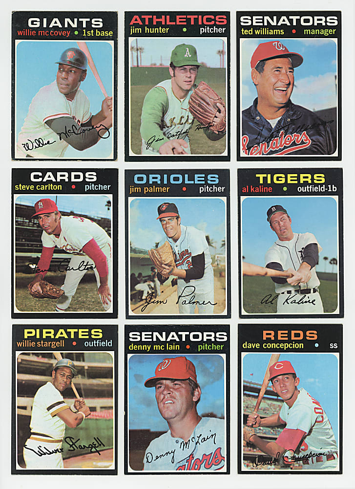 1971 Topps Near Complete Set (750/752) - Clean!