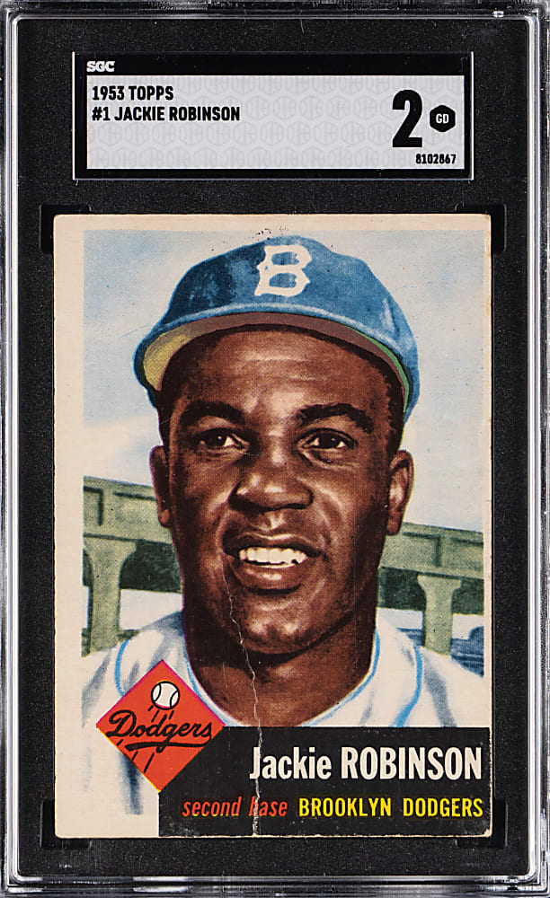 1953 Topps #1 Jackie Robinson SGC GOOD 2
