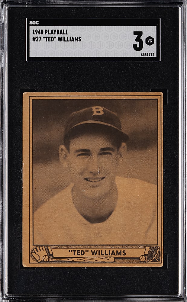 1940 Play Ball #27 Ted Williams SGC VG 3