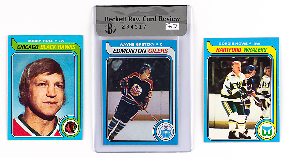 1979-1980 Topps Hockey Complete Set (264) with Beckett Raw Review Gretzky Rookie 7.0