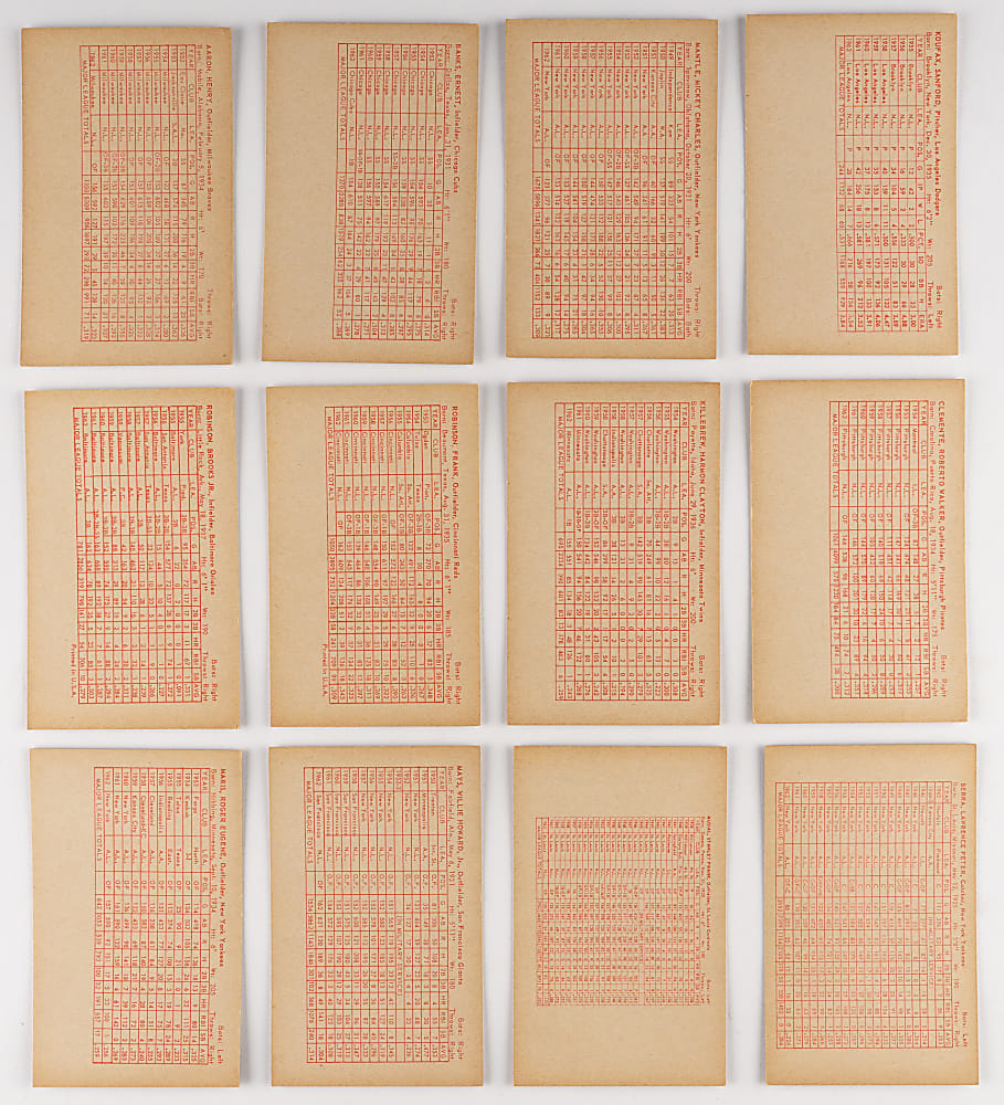 1963 Stat Back Exhibits Near Complete Set (63/64) with All Key Examples