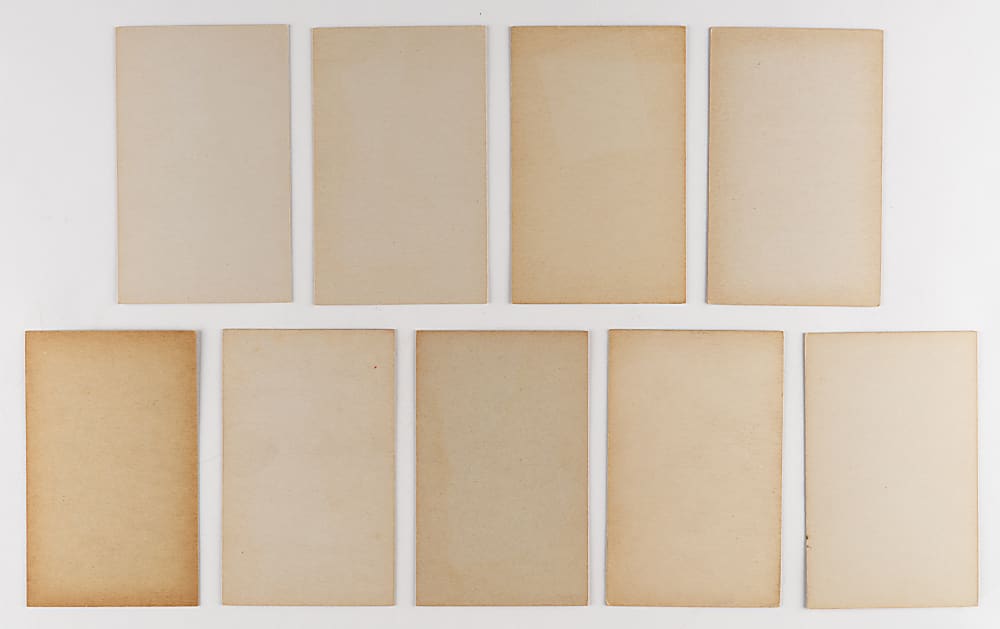 1939-1946 Salutation Exhibits Near Complete Set (73/83) with Both Ted Williams & Tough Shortprints