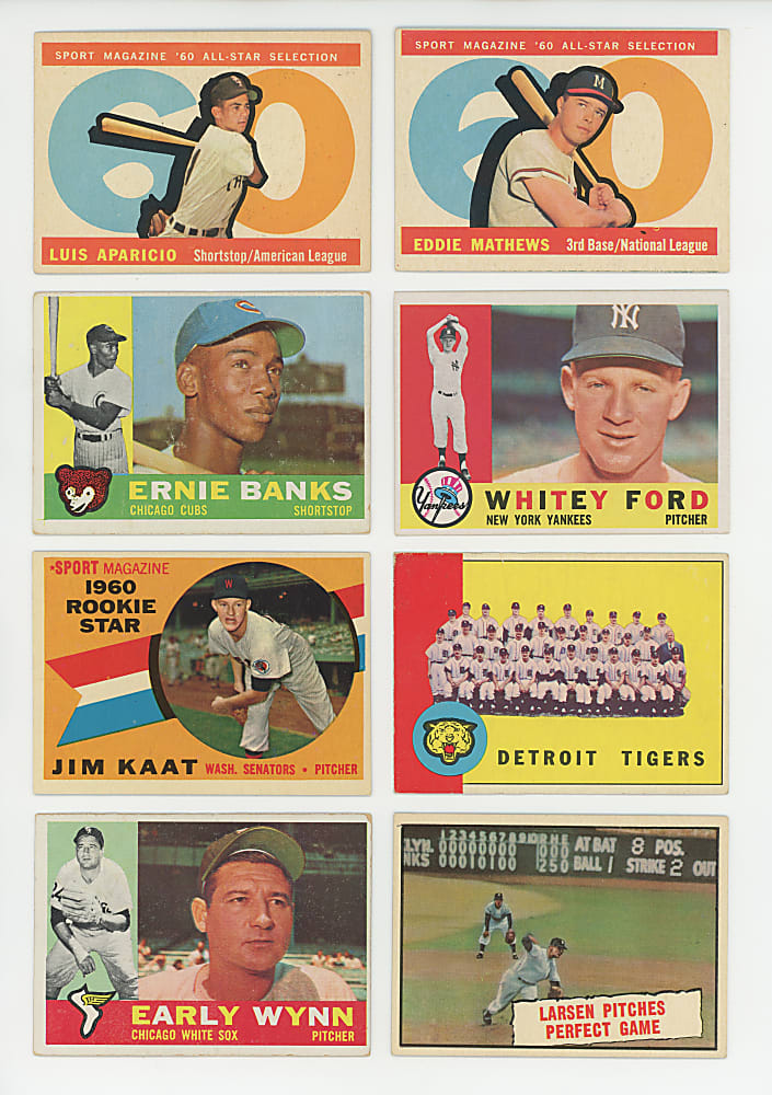 1960-1963 Topps Starter Set Run (4) with (950+) Total Cards Including (65+) Hall of Famers & (75+) High Numbers