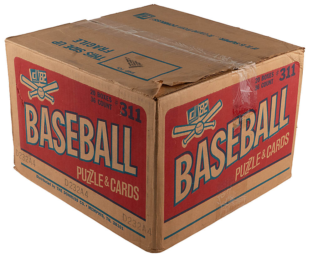 1982 Donruss Unopened Wax Case (20 Boxes/36 Packs Per Box)