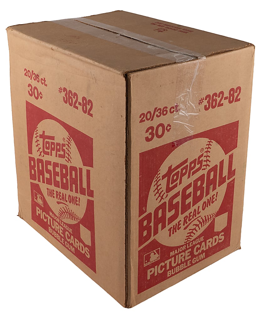 1982 Topps Complete Wax Case (20 Boxes/36 Packs Per Box)