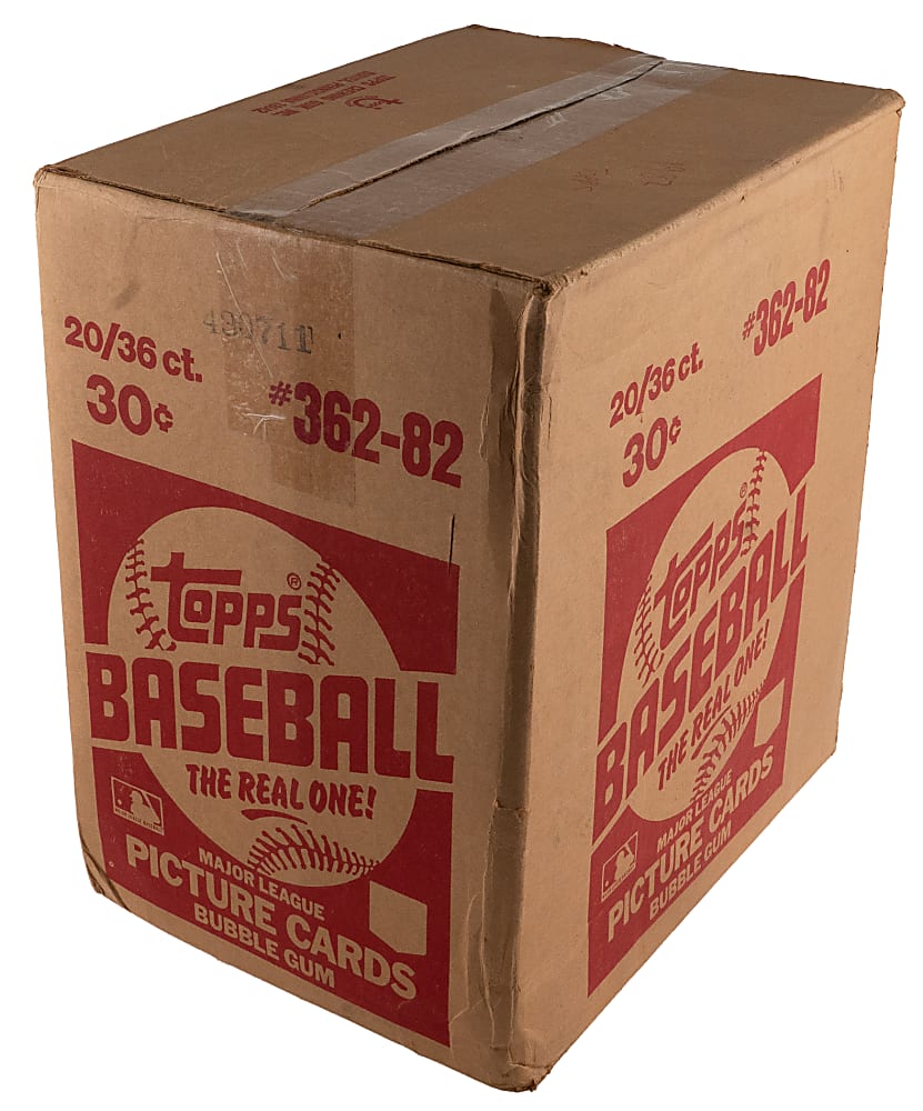1982 Topps Complete Wax Case (20 Boxes/36 Packs Per Box)