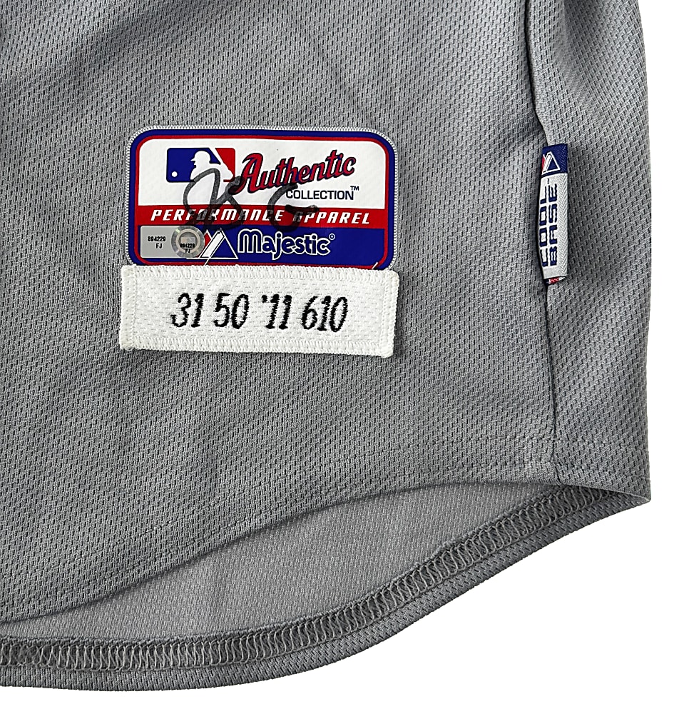 2011 Brad Penny Game-Used Detroit Tigers ALCS Game 1 Jersey with Sparky Anderson Patch - MLB Hologram Sticker