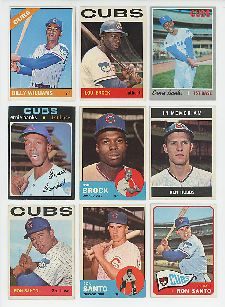 1963-1975 Topps Chicago Cubs Collection (387) Different with (50+) Hall of Famers
