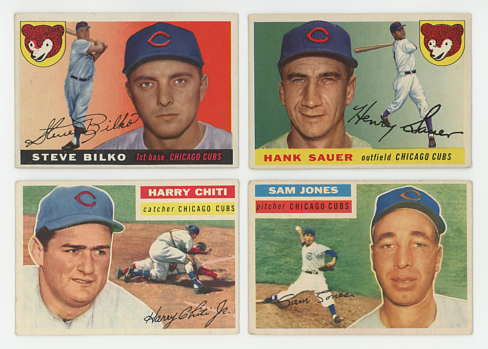 1953-1956 Topps Chicago Cubs Collection (56) Different with (2) Ernie Banks