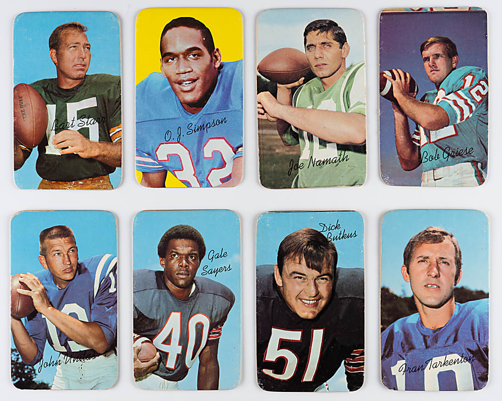 1970 Topps Super Football Near Complete Set (34/40)