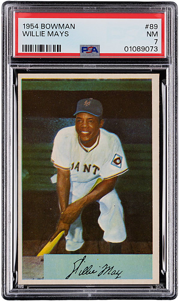 1954 Bowman #89 Willie Mays PSA NM 7