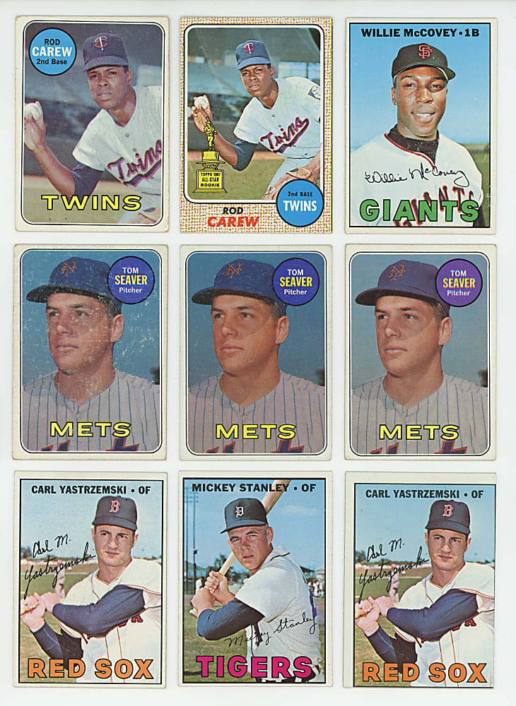 1967-1969 Topps Shoebox Collection (700+) with (125+) Hall of Famers