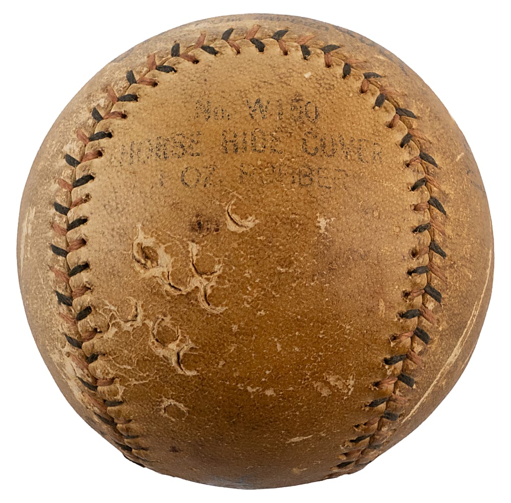 Exceptionally Bold Babe Ruth Single-Signed American Association Baseball - JSA LOA