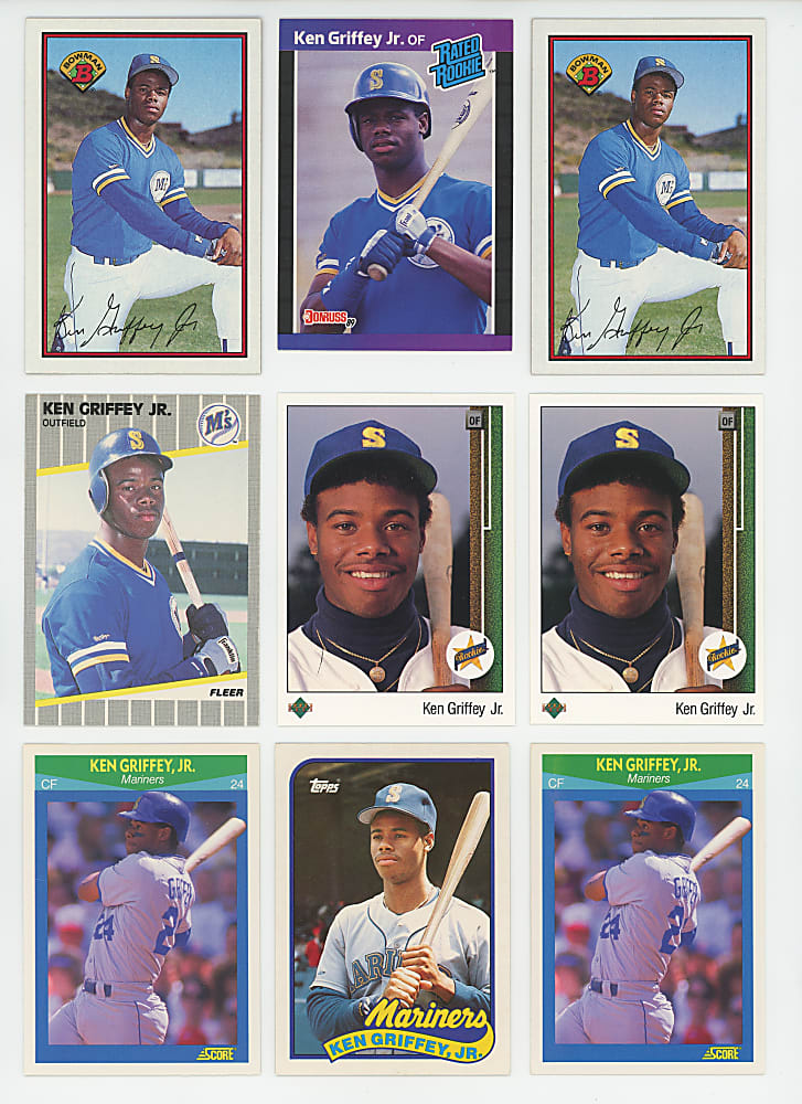 1989-2008 Ken Griffey Jr. Collection (261) with (9) Rookies Including (2) Upper Deck